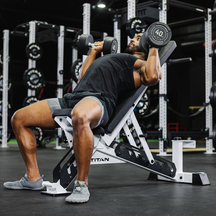 TITAN Series Adjustable Bench | White