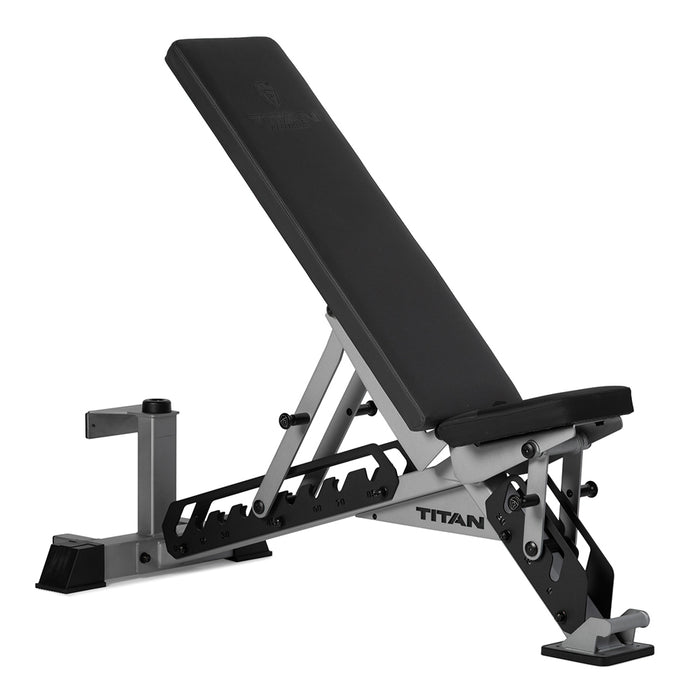 TITAN Series Adjustable Bench | Silver