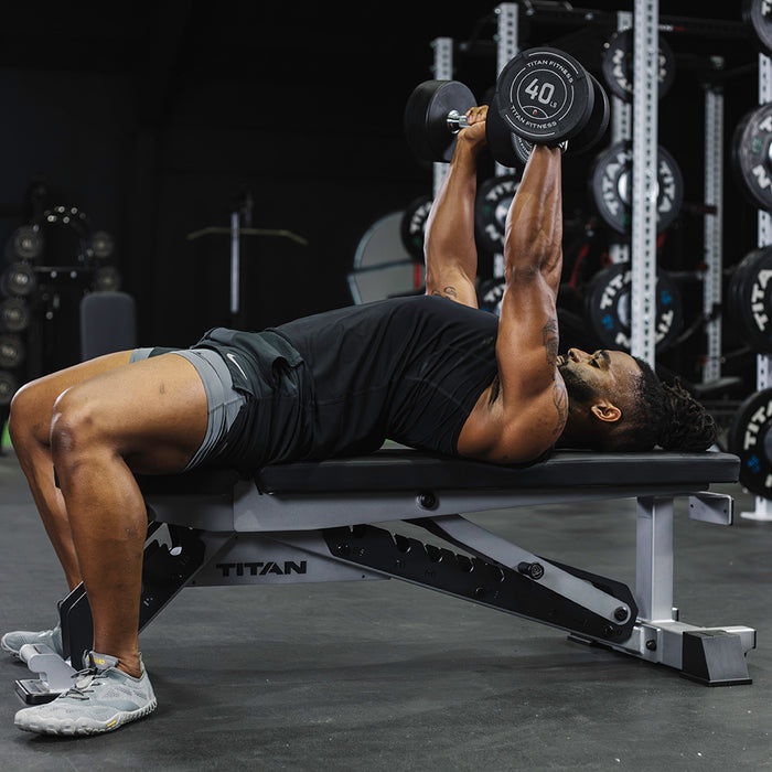 TITAN Series Adjustable Bench | Silver