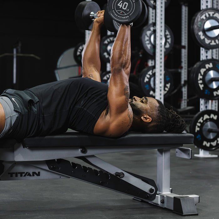 TITAN Series Adjustable Bench | Silver