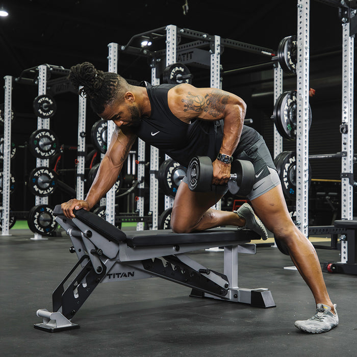 TITAN Series Adjustable Bench | Silver