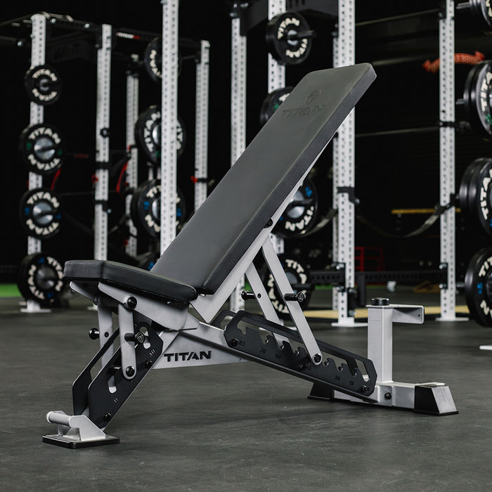 TITAN Series Adjustable Bench | Silver
