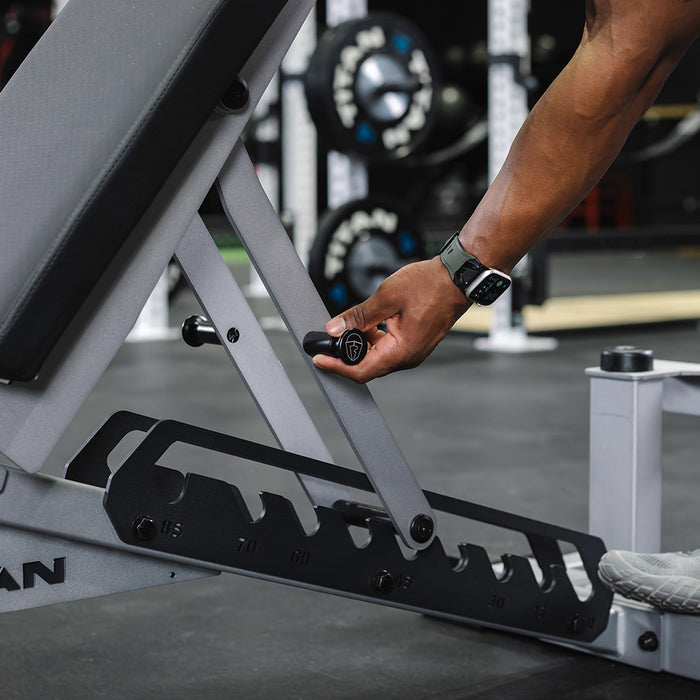 TITAN Series Adjustable Bench | Silver