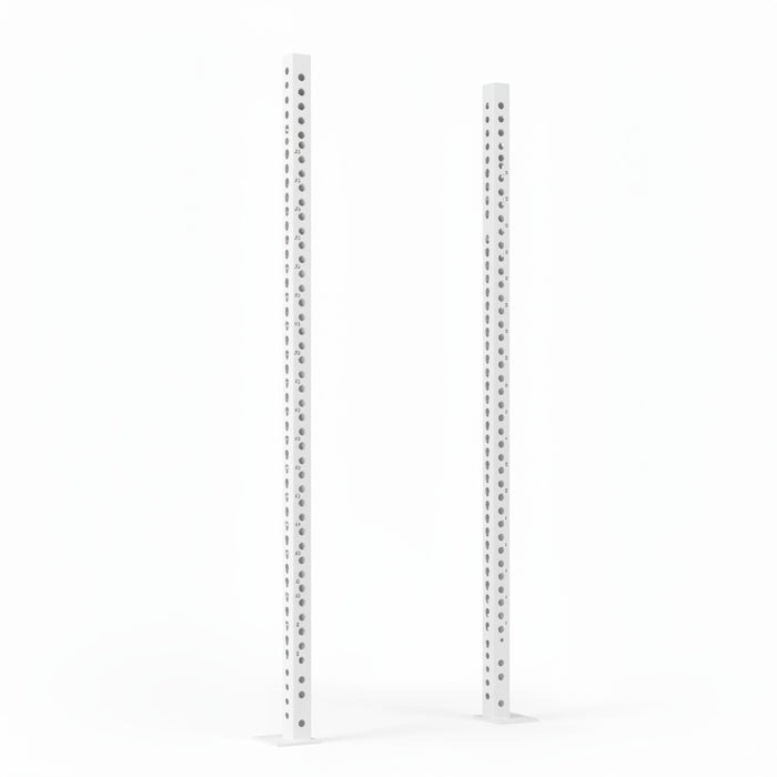 Scratch and Dent, Titan Series White Bolt Down Uprights | 2 Pack