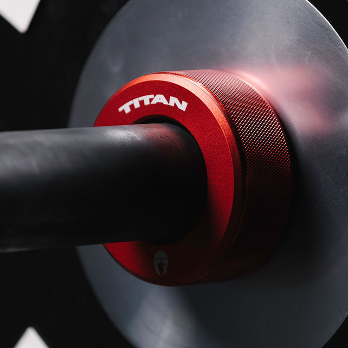 TwistLock™ Pro Barbell Collars | Inferno Red