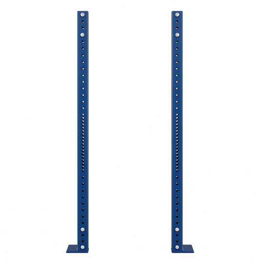 Scratch and Dent, X-3 Series Navy Bolt Down Uprights | 2 Pack