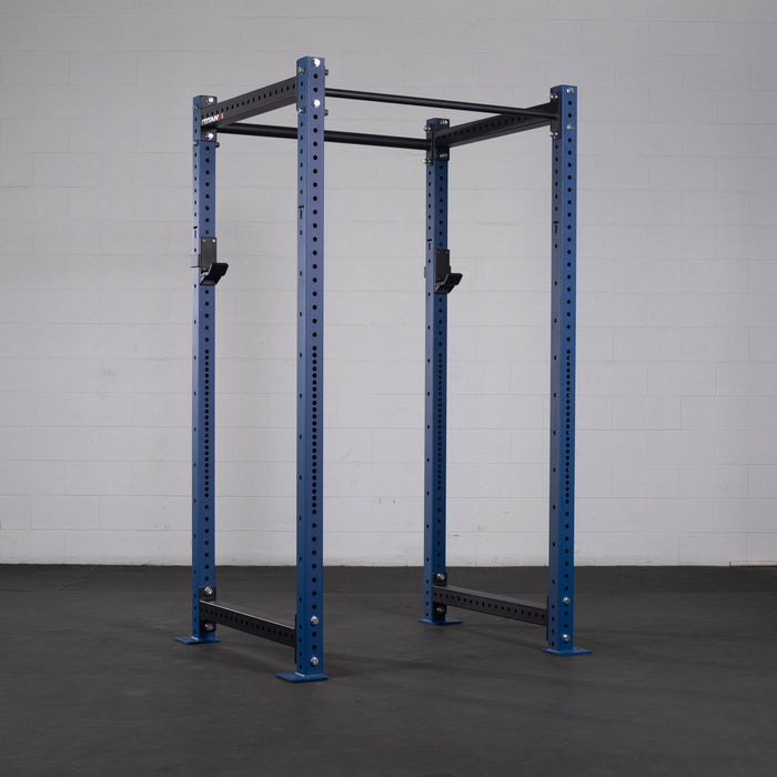 X-3 Series Bolt-Down Power Rack - Shown with 90: height rack | Navy / No Weight Plate Holders