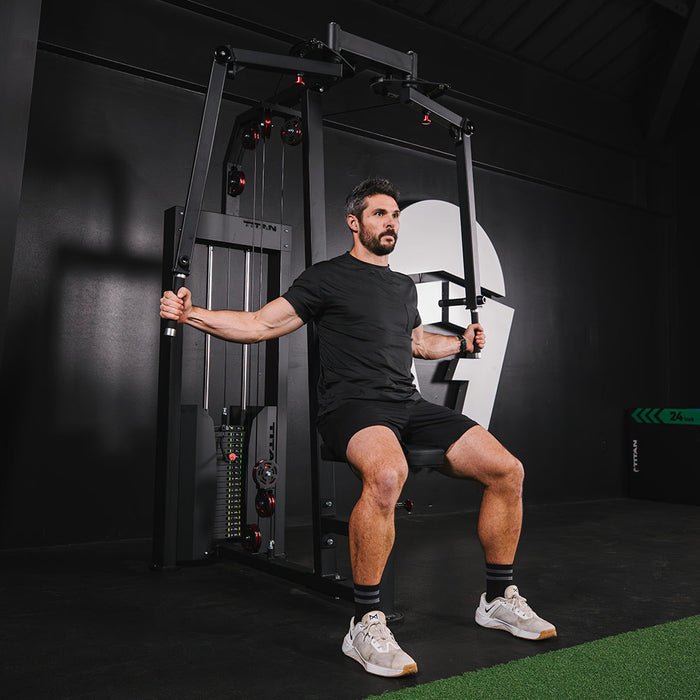 Selectorized Pec Fly and Reverse Delt Machine
