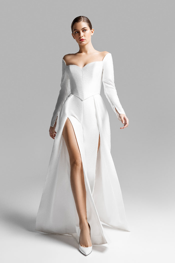 Sexy Off-The-Shoulder Corset With Long Sleeves ROXANA