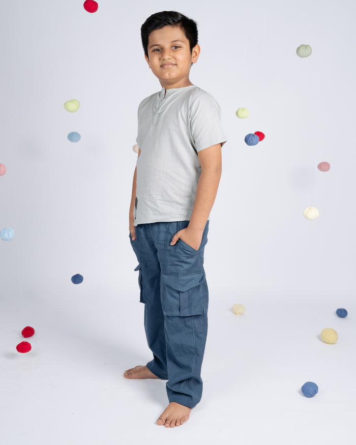 Signature Boy Shirt - Grey