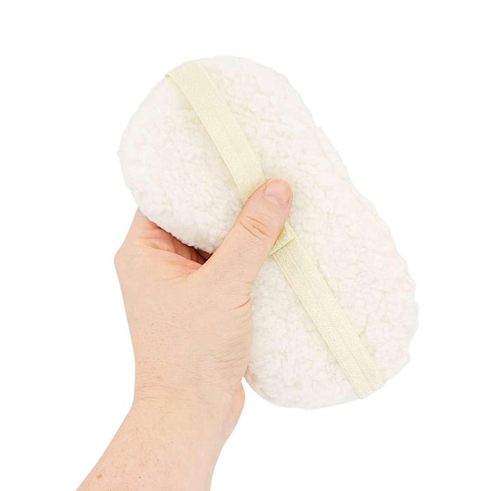 Sleep Mask - Black White Stripe (Cream Sherpa) by Little Man Originals