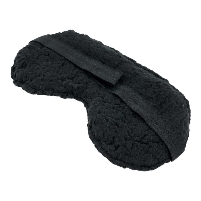 Sleep Mask - Buffalo Plaid (Black Sherpa) by Little Man Originals