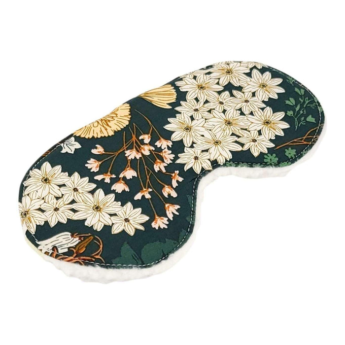 Sleep Mask - Emerald (Cream Sherpa) by Little Man Originals