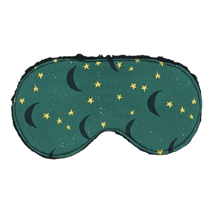 Sleep Mask - Moonscape (Black Sherpa) by Little Man Originals