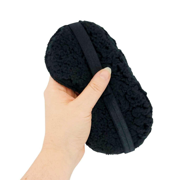 Sleep Mask - Moonscape (Black Sherpa) by Little Man Originals