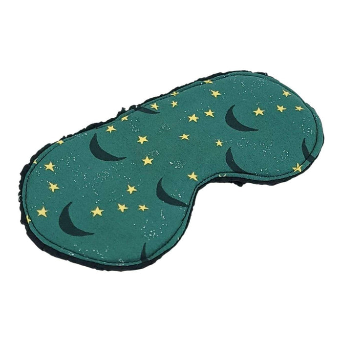 Sleep Mask - Moonscape (Black Sherpa) by Little Man Originals