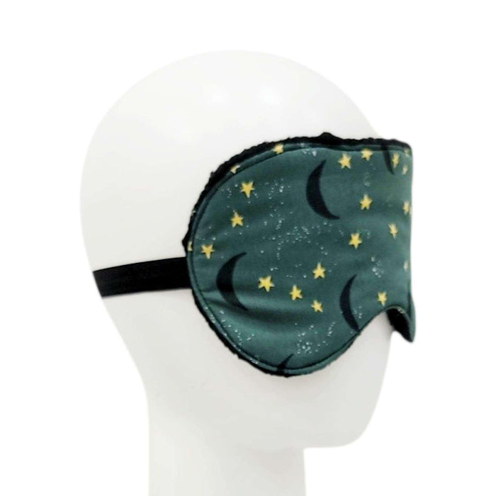 Sleep Mask - Moonscape (Black Sherpa) by Little Man Originals