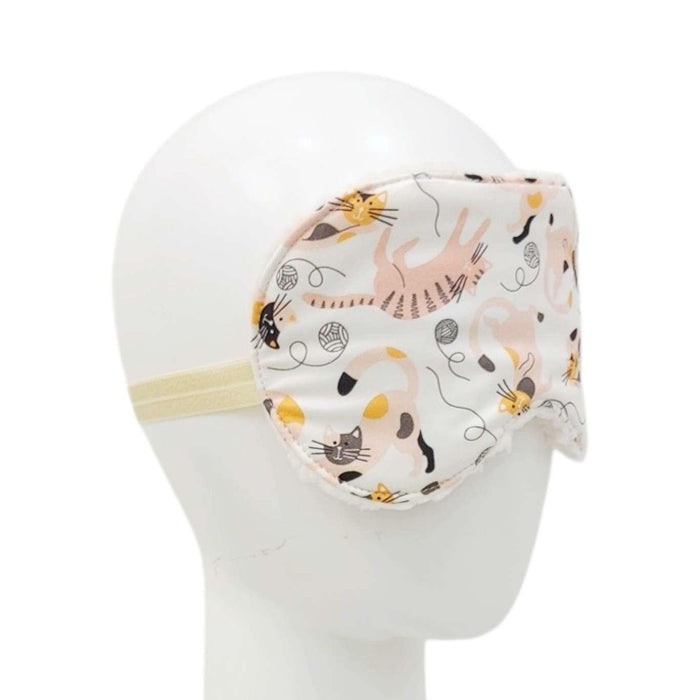 Sleep Mask - Whiskers (Cream Sherpa) by Little Man Originals