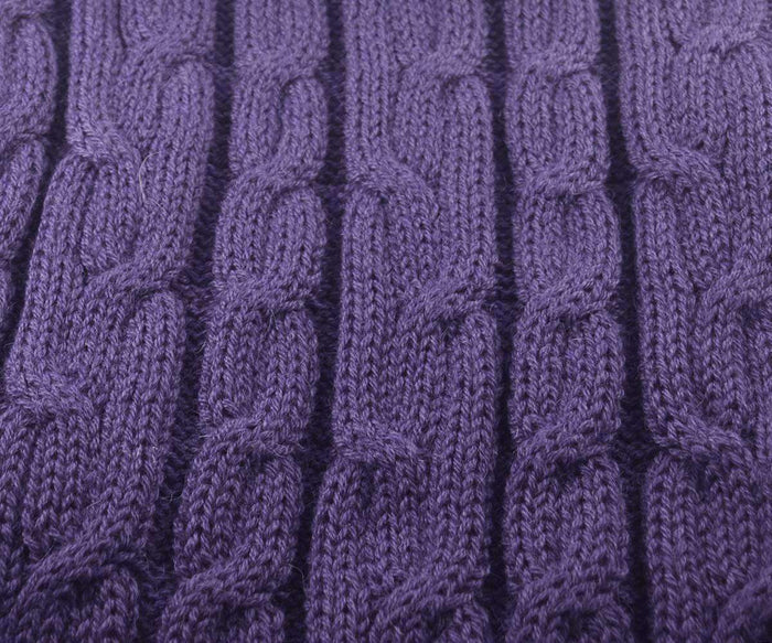 Sleeveless Cable Knit Alpaca Sweater-Apparel-Alpaca Direct-Medium-Blue-Alpaca Direct