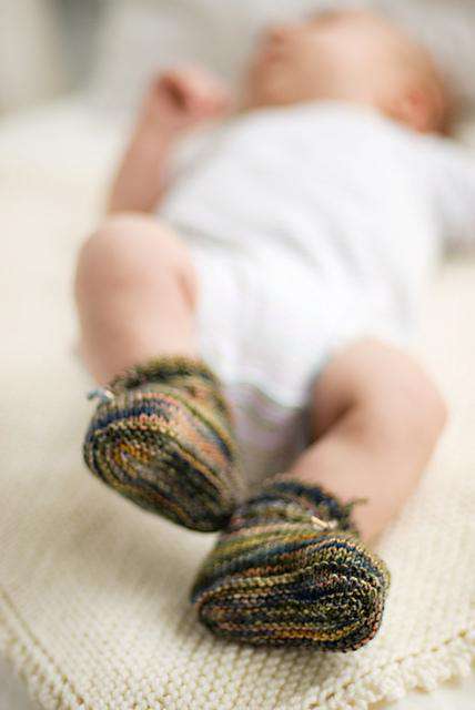 Stay-On Baby Booties by Churchmouse Yarns and Teas-Patterns-Churchmouse Yarns-Alpaca Direct