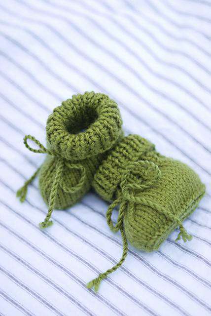 Stay-On Baby Booties by Churchmouse Yarns and Teas-Patterns-Churchmouse Yarns-Alpaca Direct