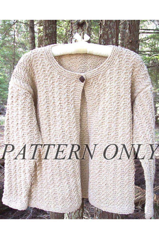 Stone Cotton Cardigan *Pattern*-Patterns-Fiber Trends-Alpaca Direct