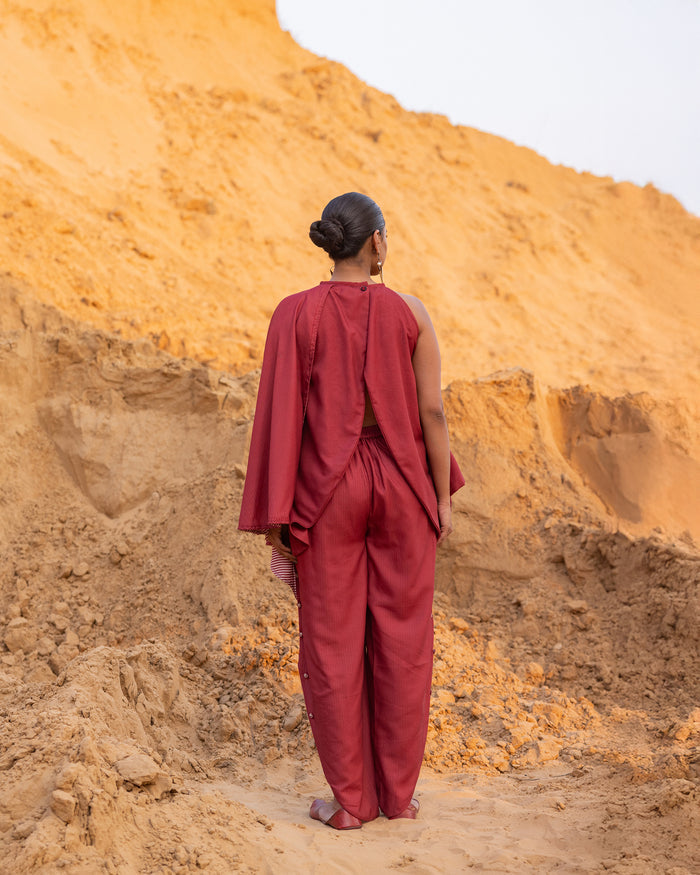 Strukt Co-Ord Set - Maroon