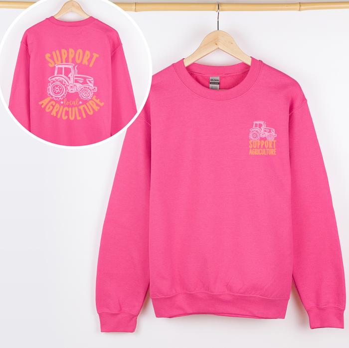 Support Local Agriculture– Crewneck - Front & Back!
