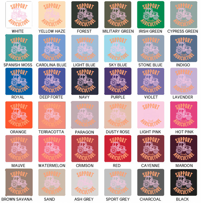 Support Local Agriculture– Crewneck - Front & Back!