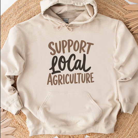 Support Local Agriculture – Neutral – Hoodie