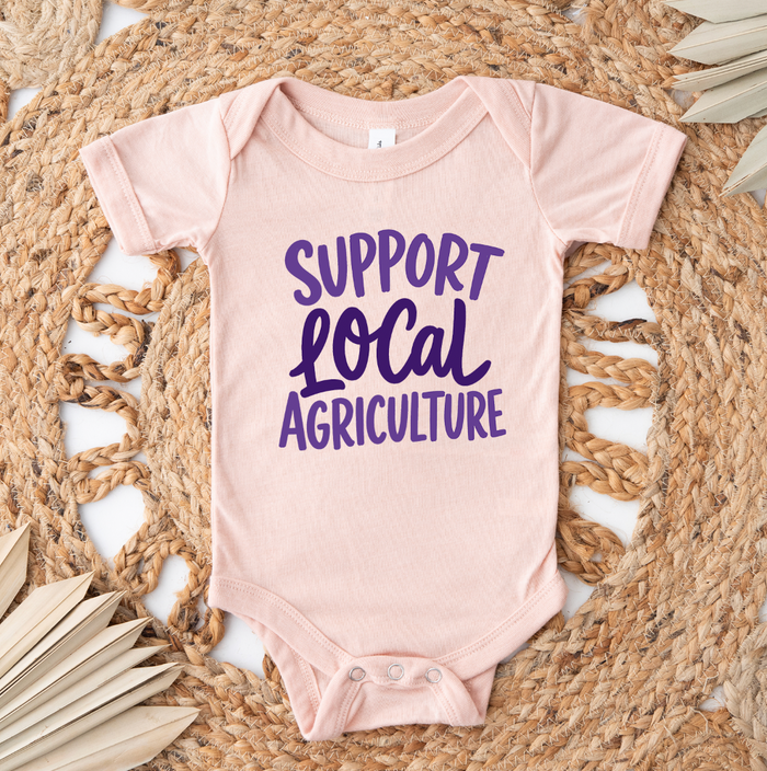 Support Local Agriculture – Purple – Infant/Toddler/Youth