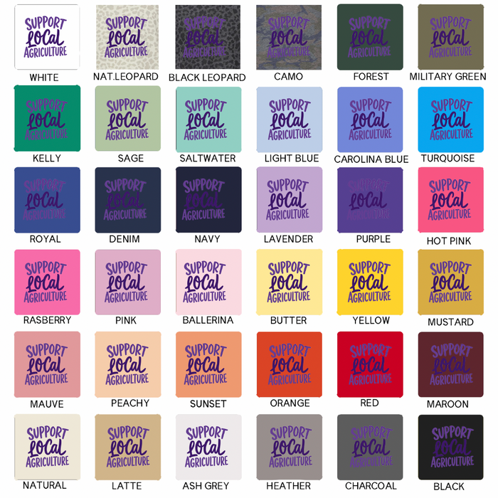 Support Local Agriculture – Purple – Infant/Toddler/Youth