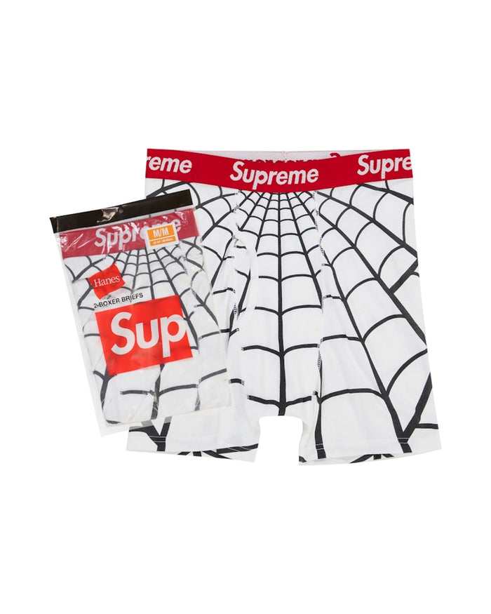 Supreme Hanes Spider-Man Boxer Briefs (2 Pack) White