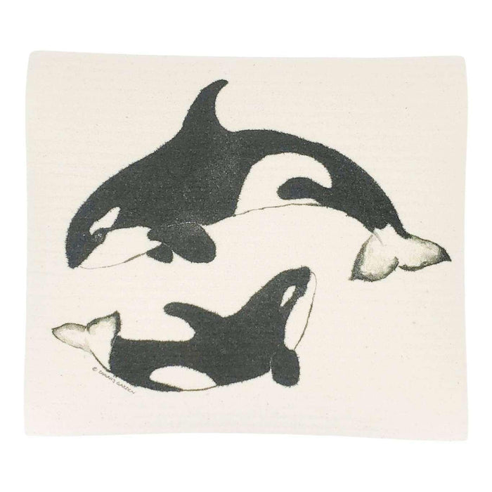Swedish Dish Cloth - Orca by Chavah's Garden