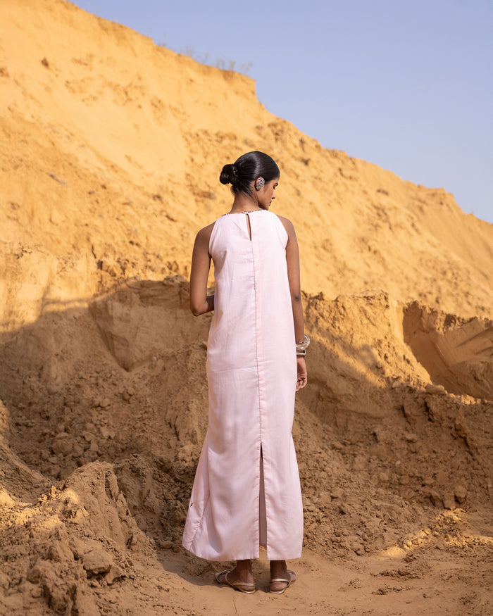Syntra Dress & Jacket Set - Desert Sand & Normandy