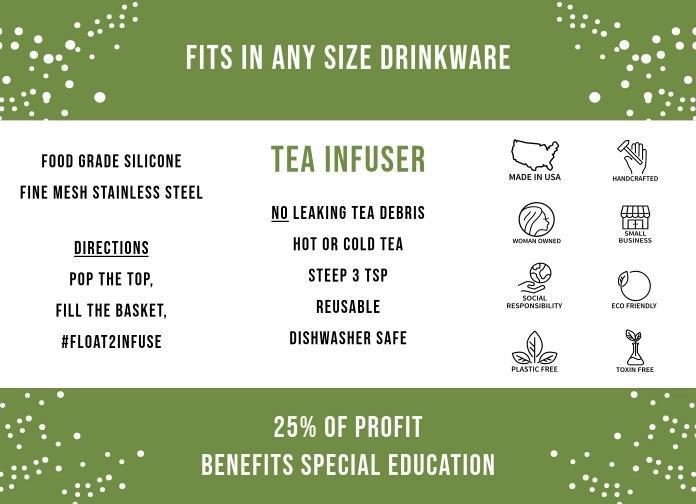 Tea Infuser - Baby Highland Cow (Green Base) by Float2Infuse