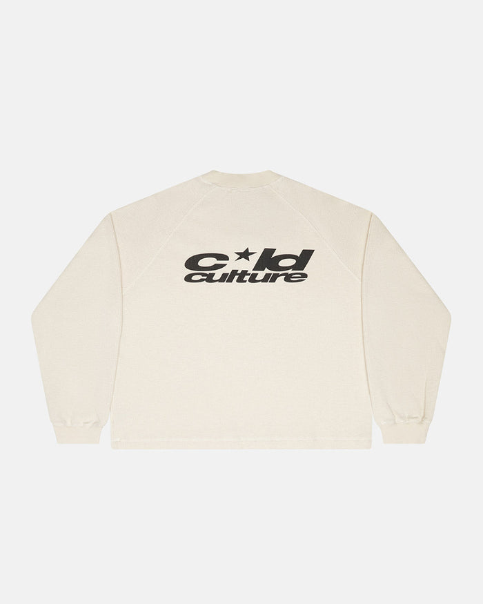 CAMO THERMAL LONGSLEEVE TEE WHITE - COLD CULTURE