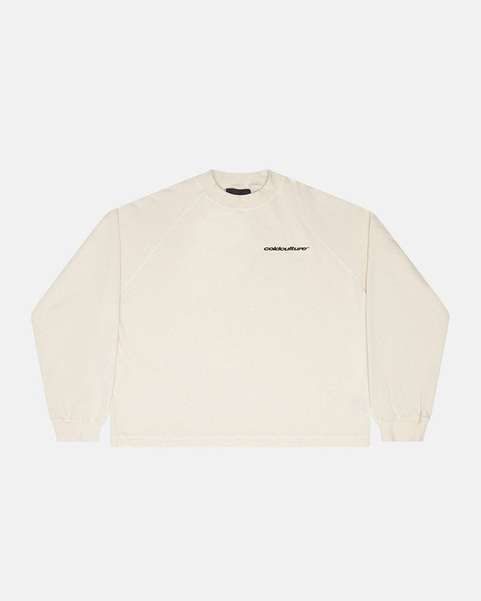 CAMO THERMAL LONGSLEEVE TEE WHITE - COLD CULTURE