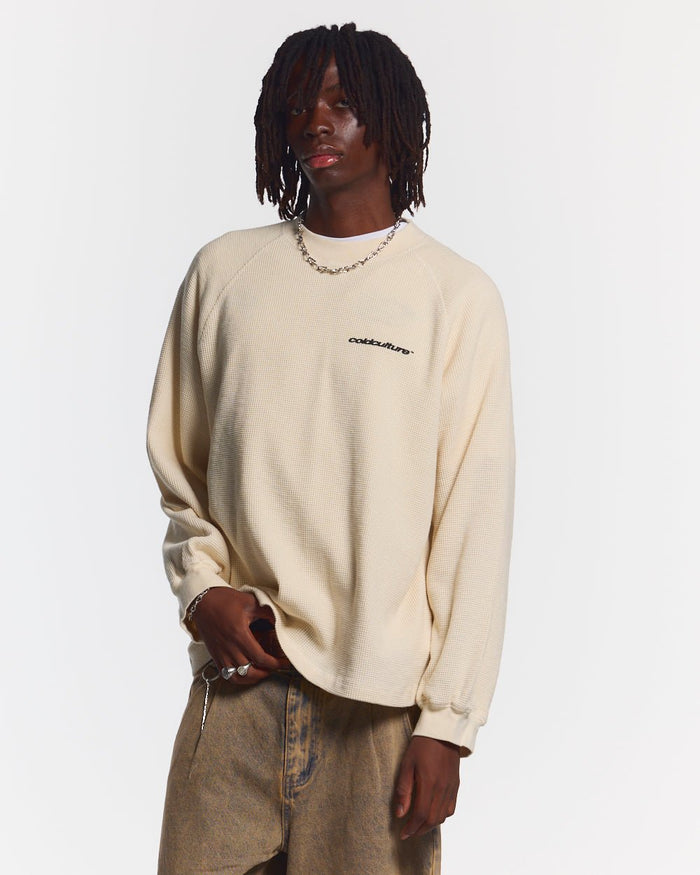 CAMO THERMAL LONGSLEEVE TEE WHITE - COLD CULTURE #man