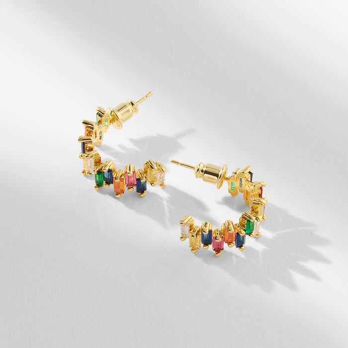 packshot image of the tia earrings in multi | Lead