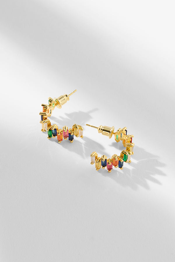 packshot image of the tia earrings in multi | Exclude | Grid