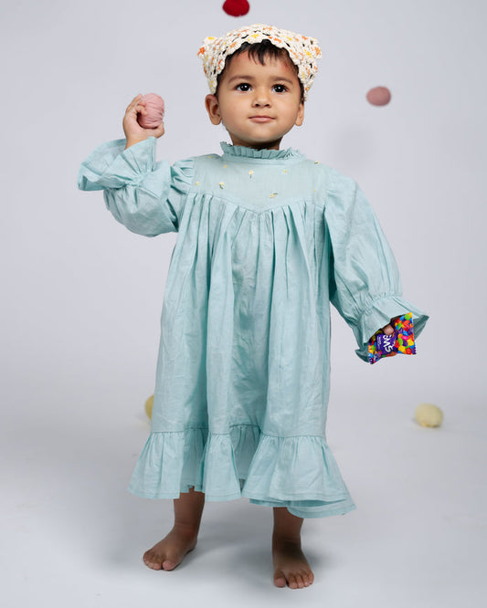 Tilly Dress - Sea Blue
