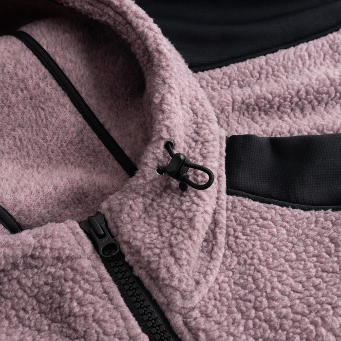 Tindur Shearling Zipped Hoodie