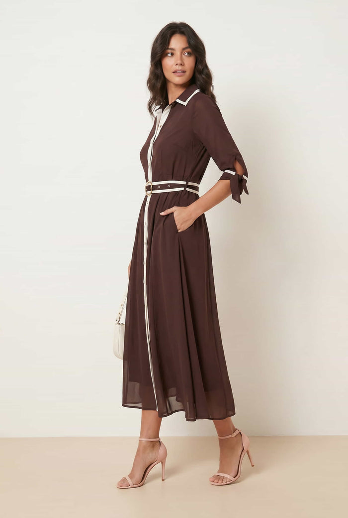 Tipped Daphne Dress