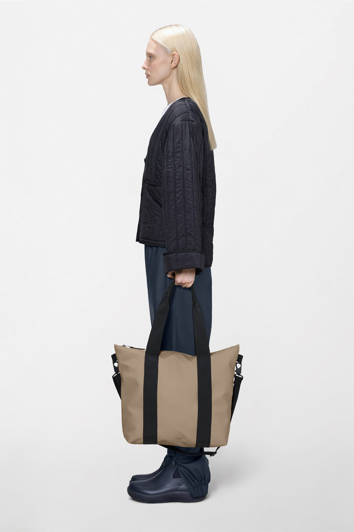 RAINS Tote Bag Mini Beige 18.50L H36 x D13 x W46 cm Tote