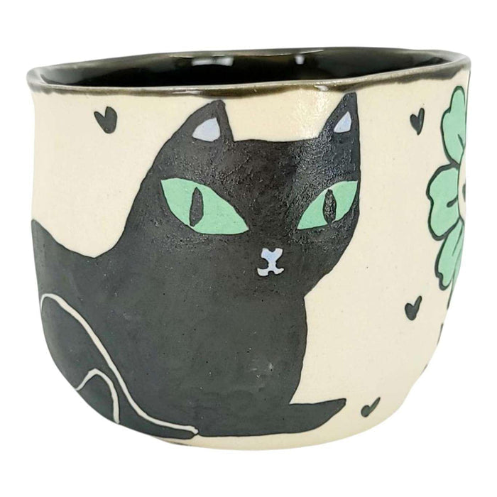 ER104C $92 - Dark Kitty Flowers Tumbler C