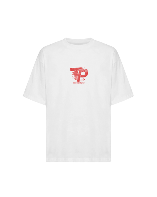 Twisted Pieces Pace Tee White