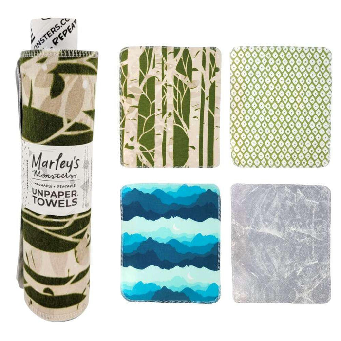 MLY120 $48 - Trees Mix - Cotton Flannel UNpaper Towels