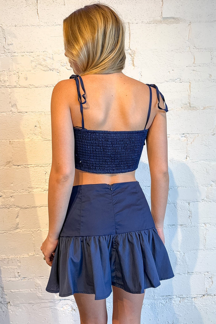 navy blue set, gameday set, game day set, navy blue top, gameday outfit, game day clothing, dallas boutique