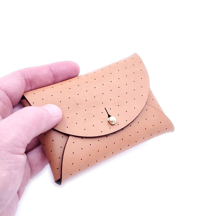 WOW07P2 $56 - Tan Snap Wallet